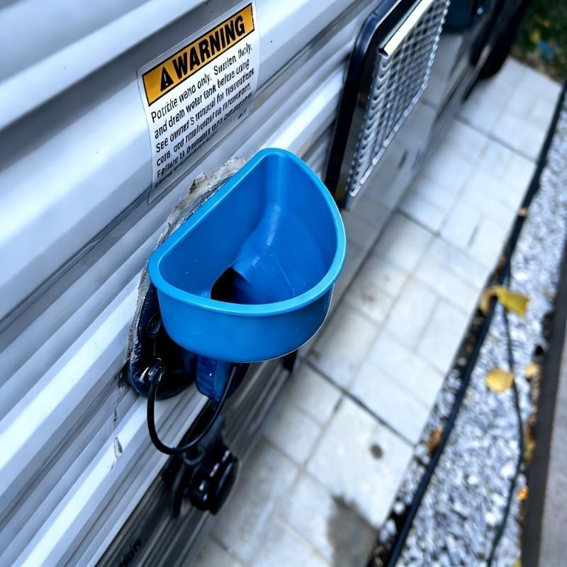 RV Freshwater Tank Filling Funnel, Easy Installation, Suitable for Rvs and Trailers, Essential Camping Gear, Durable Design