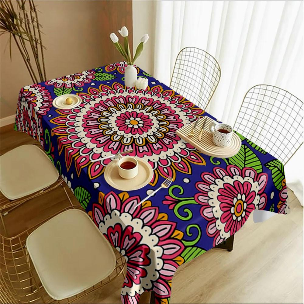 1 pc Paisley Pattern Print Tablecloth, Washable Tablecloth, Perfect for Picnic, Camping, Wedding, Birthday Party, Restaurant, Buffet