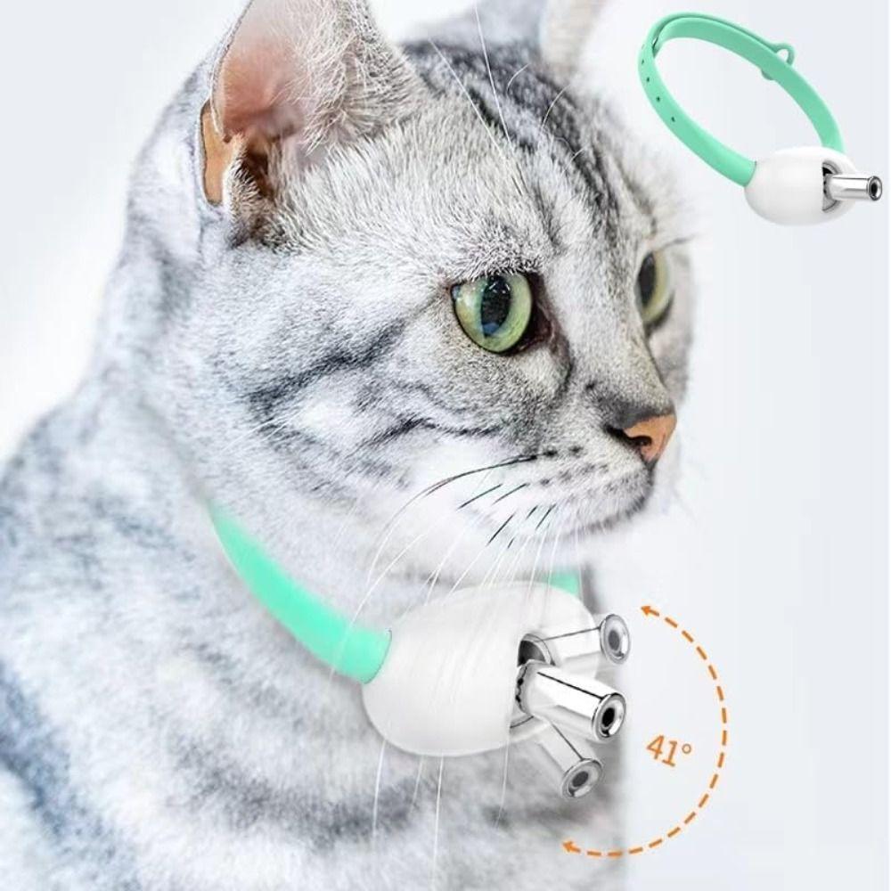 New Automatic Cat Laser Toy Electric with LED Light Intelligent LED Necklaces Pet Supplies Cat Laser Collar for Cat Accessories