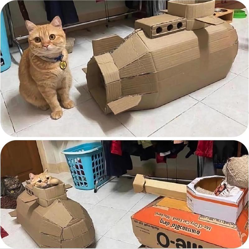 Paperboard Cutter Machine, 3D Printed Paperboard Cutter, DIY Cat Design Handheld Recycling Tool, Holiday Paperboard Cutter