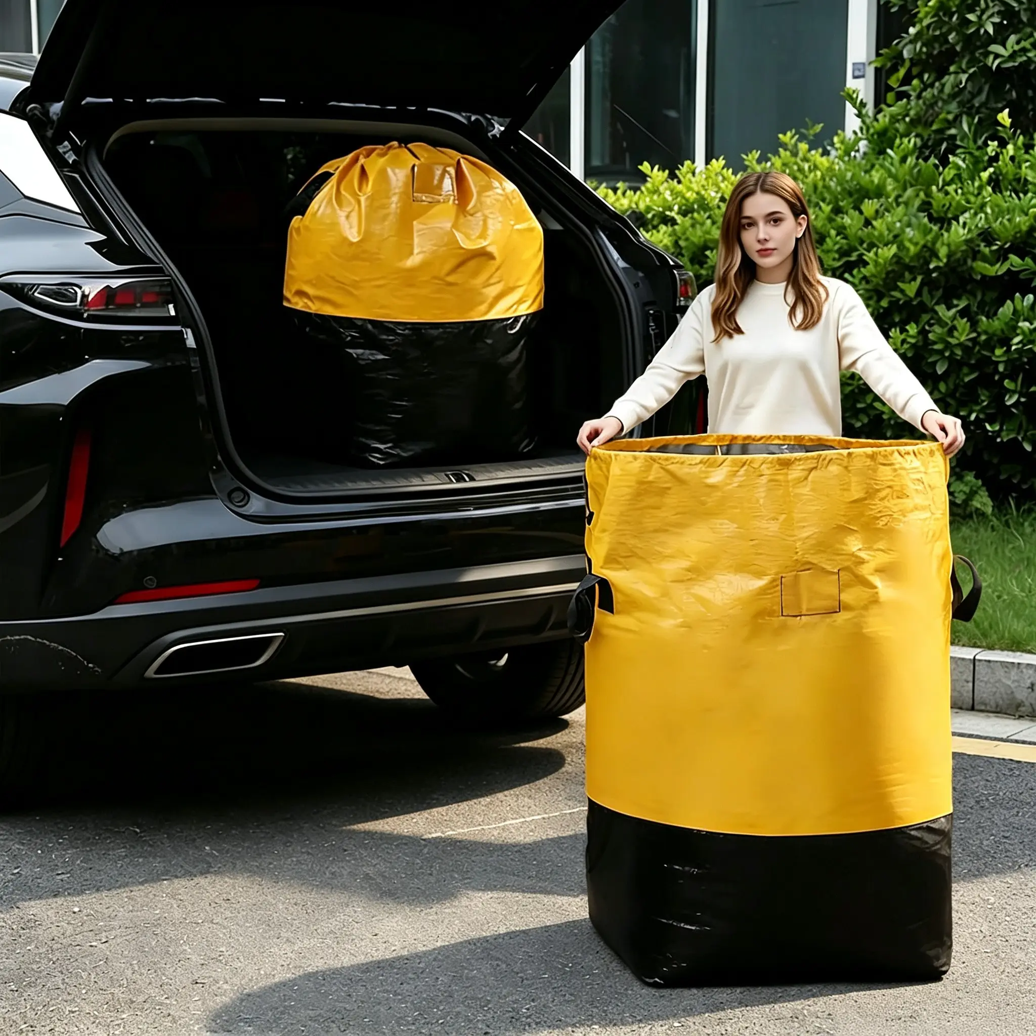 Moving Bag with Durable Handle and Secure Drawstring Closure, Large Capacity Foldable Storage Bag for Moving, Travel, Dormitory, Travel Duffle Bag, Portable Carrying Bag, Travel Folding Bag, Travel Bags, Storage Transportation Bag