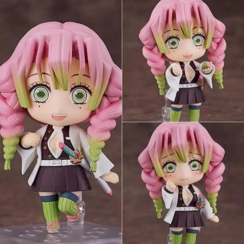 Cute Anime Demon Slayer Series #2217 Kanroji Mitsuri 2218 Tokitou Muichirou Figures Movable Doll Set Collection Surprise Gift