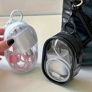 10CM Plush Doll Out Bag PVC Transparent Cotton Doll Transparent Display Pouch Clear Storage Case For Anime Cartoon Dolls