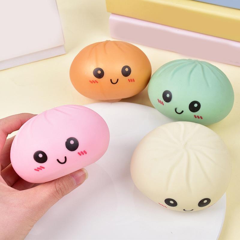 Expressive Big Dumpling Squishy - Blind Box, Mysecret Bun Fidget Toy, Soft TPR Material, Stress Relief, Unboxing Surprise, Random Style per Pack.Valentine's Day and Easter gifts, suitable for adult to exchange gifts