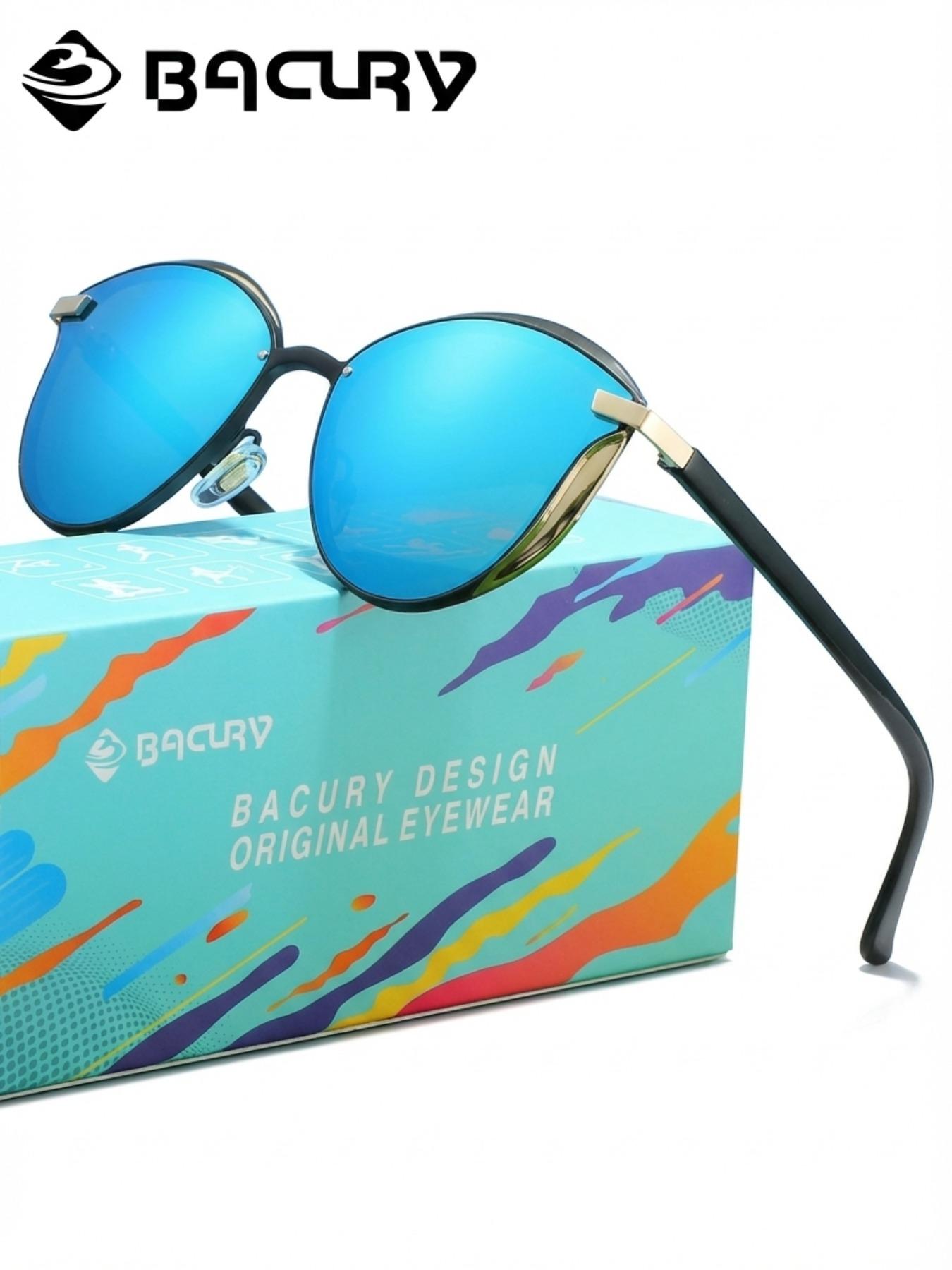 BACURY Exquisite Cat Eye Frame, Polarizing Film, Sunglasses, Versatile Beach And Seaside Vacation, Daily Travel, Windproof, Dustproof, Uv Resistant, Driving And Hiking To Reduce Glare