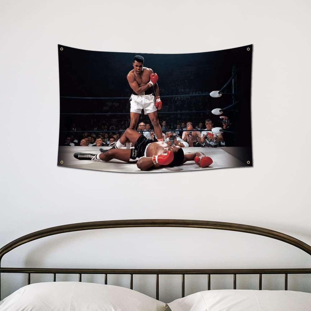 Boxing Pattern Wall Hanging Backdrop, Wall Hanging Tapestry, Motivational Wall Art, Wall Decor for Home Gym, Party Supplies, Room Decor, Home Decor, Festival Gifts