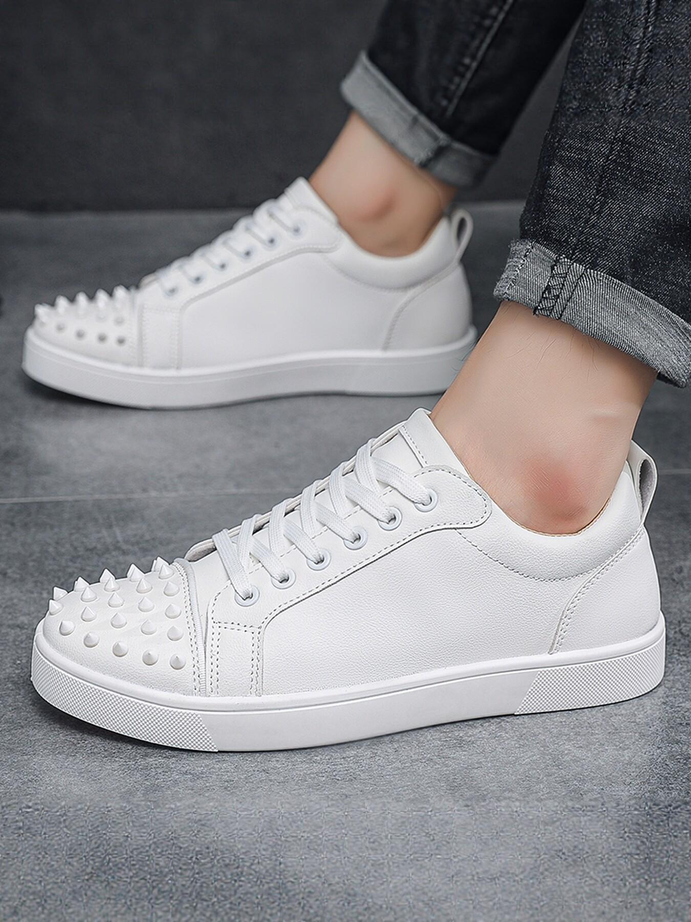 Men's Fashion Simple Rivet Board Shoes, Options, Sizes 39-44, All Seasons, Versatile Outdoor Wear