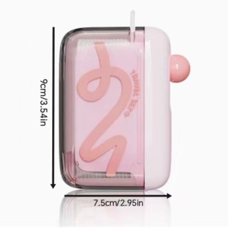 Portable Floss Stick Holder, Automatic Pop-Up Dental Floss Box, Compact Travel Essential, Ideal for Business Trips and Tourism