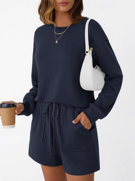 Women's Casual Two-Piece Set Short, Comfortable Skin-Friendly Home Wear, Plaid Pattern Sleepwear, Fashionable Autumn Clothing