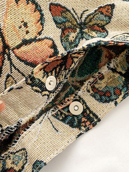 Women's Fashionable Butterfly Pattern Shoulder Bag, Shoulder Commuter Bag, Casual Versatile Handbag for Daily Used, Trendy All-match Bag for Commute, Work, Travel