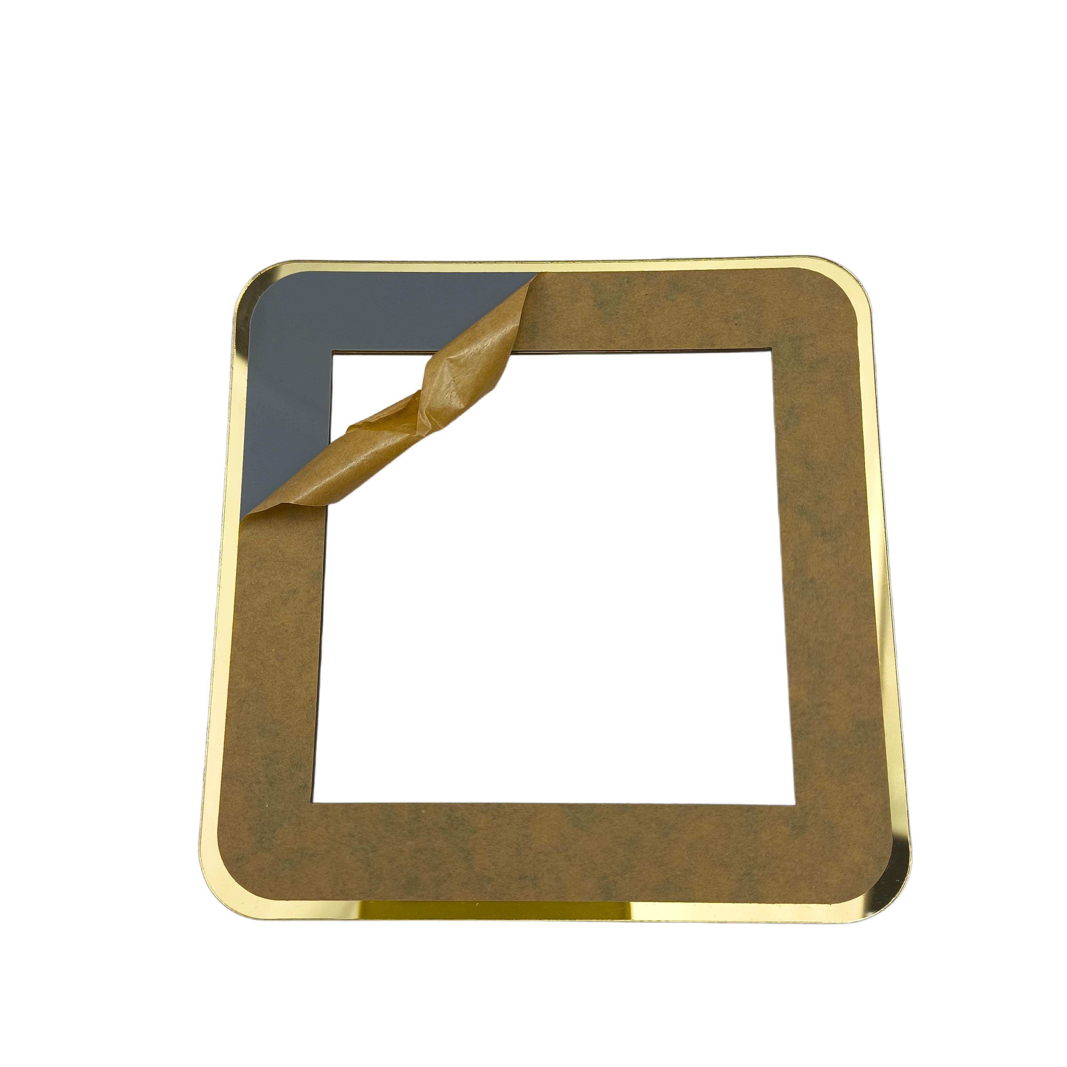 Self-Adhesive Light Switch Surround Covers, Stylish Multi-Color Decorative Light Switch Covers Golden & White/Golden & Black/Golden & Gray Self-Adhesive Trim