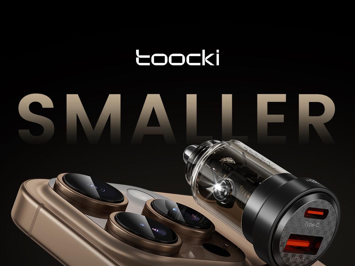 Toocki Car Aux to Bluetooth 5.4 Adapter and 33W USB C Car Charger Dual Port Fast Charging Car Charge QC3.0 PD36W Cigarette Lighter Adapter（Combination two-piece set ）