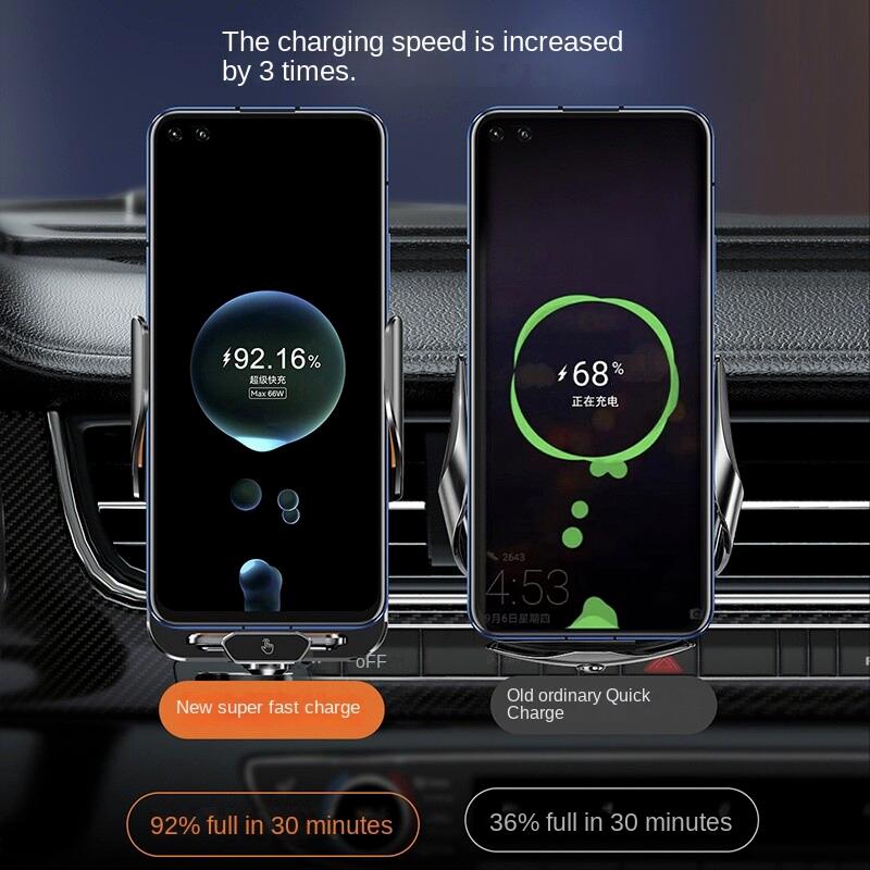 15W Wireless Car Charger with Auto-Clamping Phone Holder - Qi Enabled Car Mount for iPhone 17/16/15/14/13, Samsung S24/S23 (Dashboard/Windshield/Vent Mount)