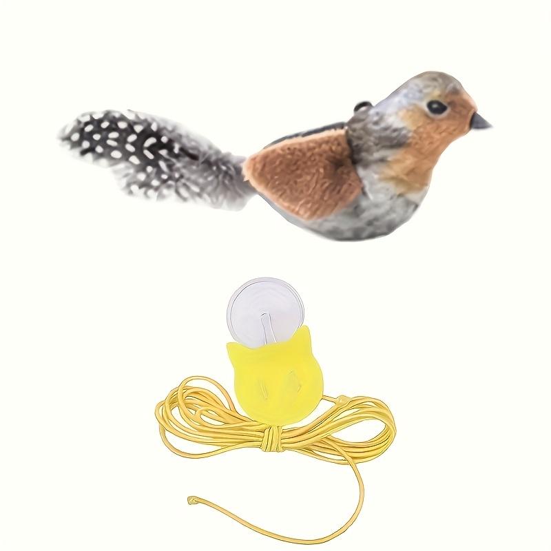 Interactive Cat Toy Bird Simulation, Wireless Rechargeable Physical Sound, Self-Entertainment & Exercise, Hanging Play Teaser Stick