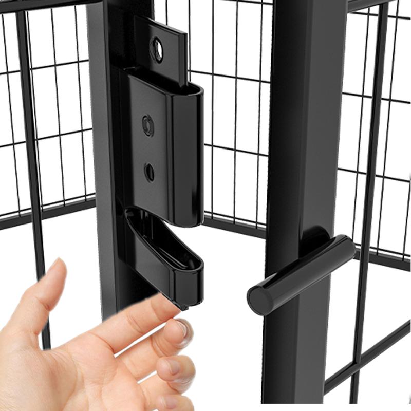 16-Panel Heavy Duty Metal Dog Playpen with Door, 40''H Outdoor Pet Exercise Pen for Large Areas - RV Camping/Yard Use, Portable Puppy Fence, No Tools Needed