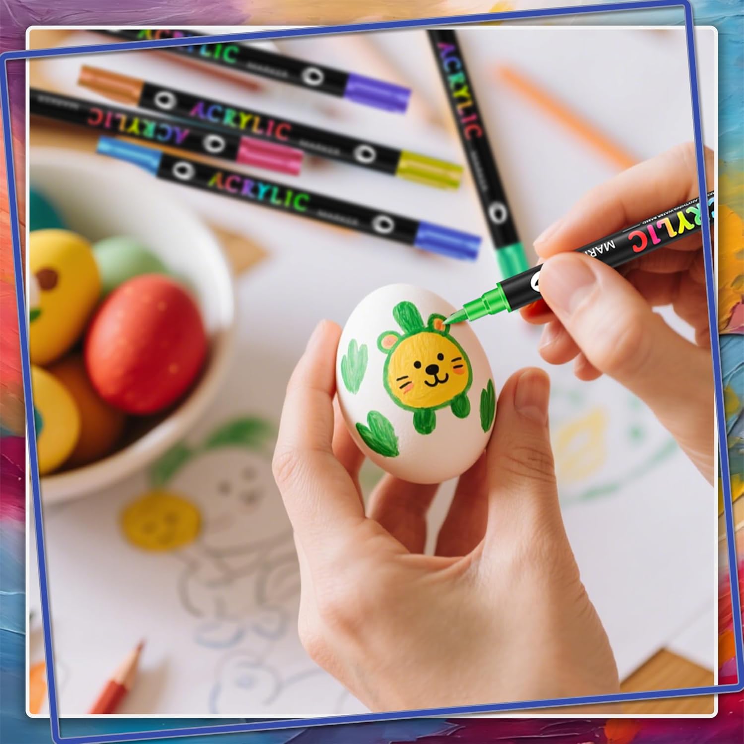 24/48/72 Color Dual-Tip Acrylic Marker Pen, Waterproof & Quick-Dry for Wood, Canvas, Stone, Glass & Rock Painting, DIY Crafts Ideal Christmas Gift #GLOBAL PICKS 24/48/72 Color Dual-Tip Acrylic Marker Pen, Waterproof & Quick-Dry for Wood, Canvas, Stone, Glass & Rock Painting, DIY Crafts Ideal Christmas Gift #GLOBAL PICKS