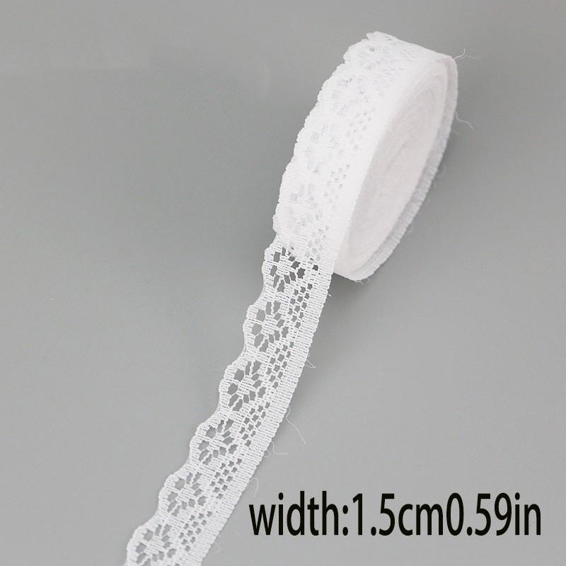 4.5m Lace Trim Roll, Multiple Styles, Ideal for Crafts and Decor, Sewing Accessories, Perfect for DIY Projects, Tablecloths, Curtains
