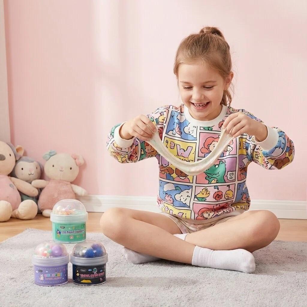 Ultimate DIY Slime Kit for Kids & Adults, Unicorn Ocean Space Themes, Non-Toxic Stress Relief Mucus Set, Fun Craft Supplies