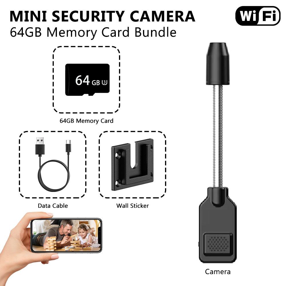 1080P WiFi Pet Camera with 24/7 Recording, Human Detection Alerts Via Phone, 2-Way Talk, Night Vision for Home Baby Monitoring