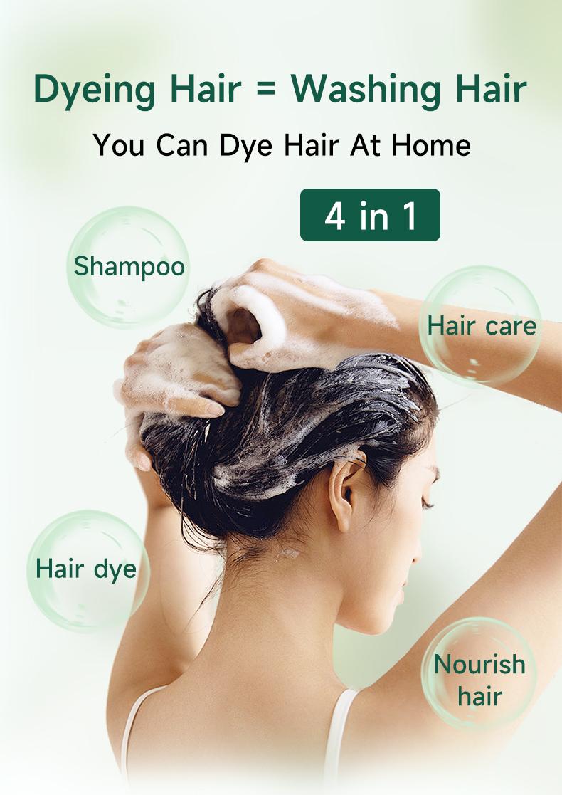 PYEONAN Unisex Bubble Hair Dye, Ammonia-Free, Natural Plant Extracts, 2-in-1 for Gray Coverage and Hair Care, Gray Hair Turns into Black or Dark Brown with Herbal Ingredients, No Bleaching, 10 Bags Hair Color 5.6 Oz./160g PYEONAN Unisex Bubble Hair Dye, Ammonia-Free, Natural Plant Extracts, 2-in-1 for Gray Coverage and Hair Care, Gray Hair Turns into Black or Dark Brown with Herbal Ingredients, No Bleaching, 10 Bags Hair Color 5.6 Oz./160g