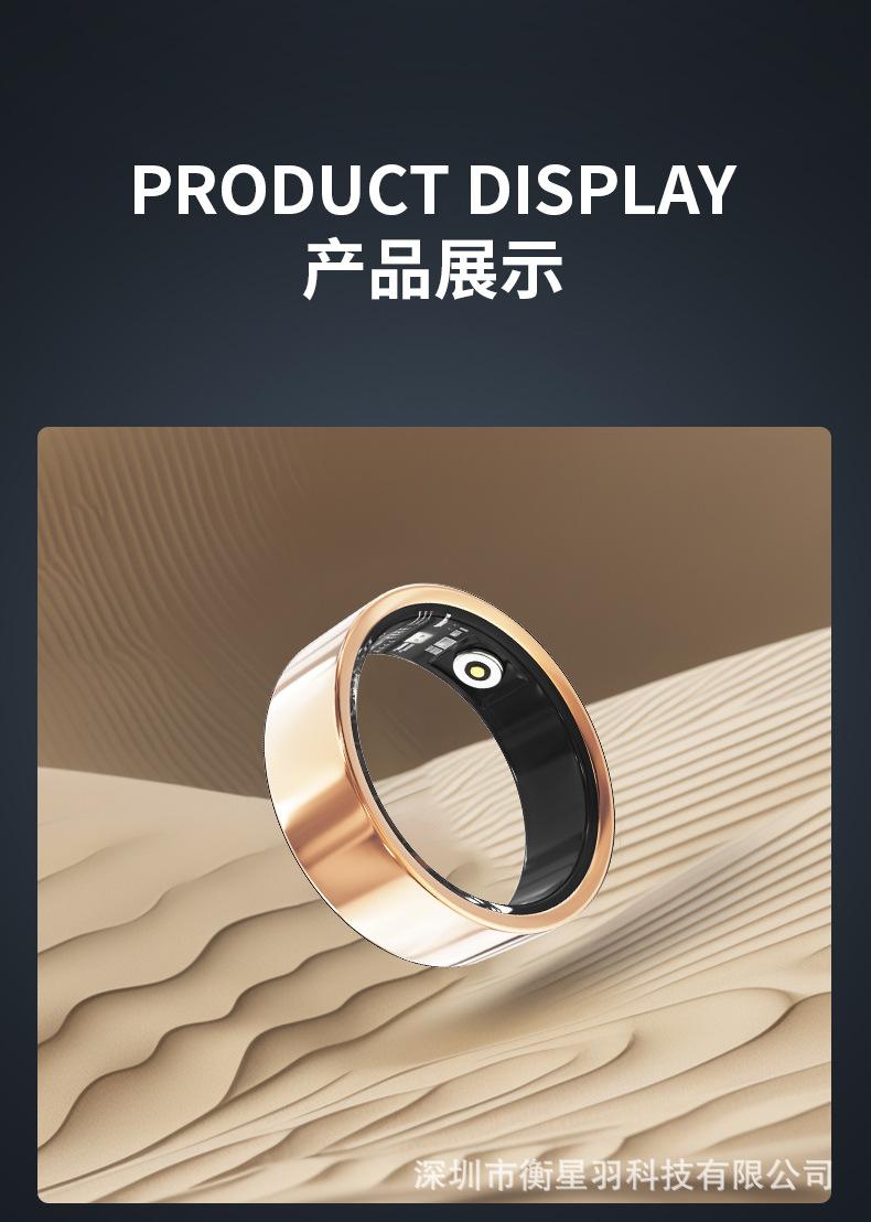 V1 diamond-encrusted smart ring titanium steel ring for men and women, personalized wedding ring accessory, Bluetooth, waterproof, pedometer, sleep and heart rate monitor