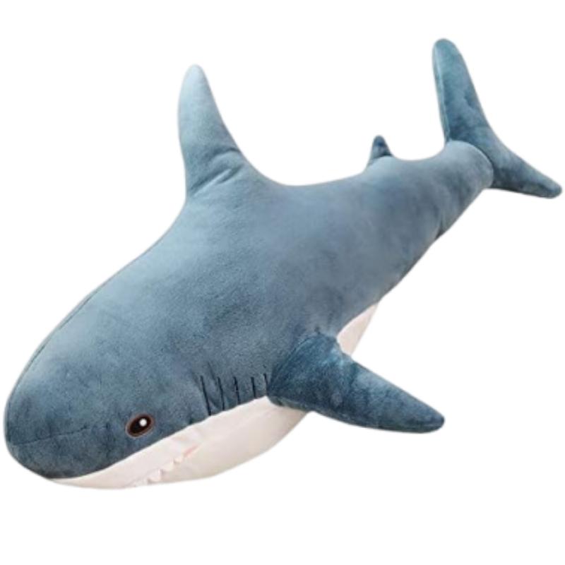 Cartoon Shark Design Plush Pillow, Cute Stuffed Shark Puppet, Soft and Comfy Plush Pillow for Adults, Cute Gifts for Festivals, Soft Cuddly Gift