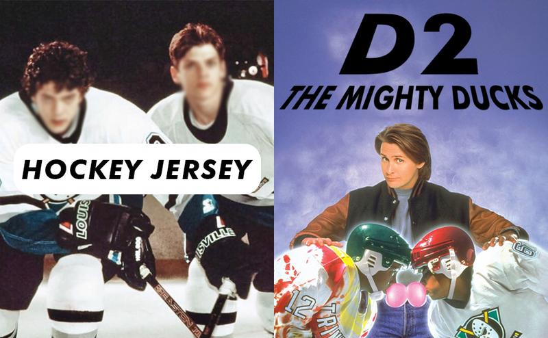 Mighty Ducks Ice Hockey Jersey Charlie Conway 96 & Adam Banks 99 90s Hip Hop Green Black Long Sleeved Loose Fit Breathable Quick Drying Mesh Polyester Machine Washable