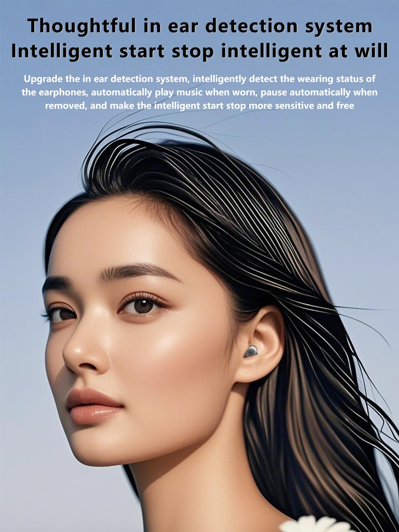 Mini Invisible Bluetooth-Compatible Earbuds for iOS & Android, True Wireless In-Ear Headphones for Sports & Active Lifestyle, Audio Wireless Earbuds, Cool Gadgets