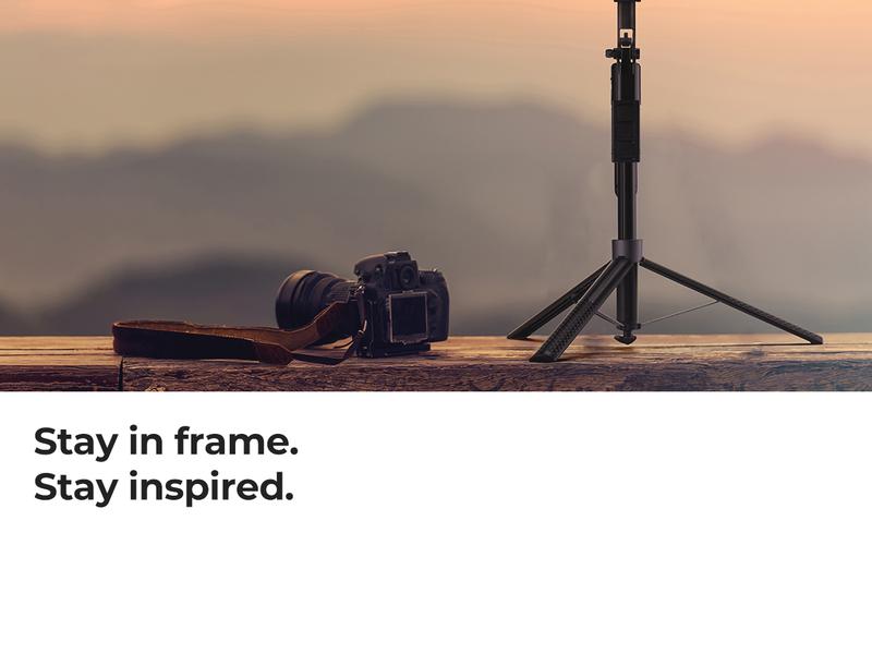 K&F CONCEPT Up to 71” Face Tracking Tripod Selfie Stick | 360° Rotation + Bluetooth Remote + Stand | 2 Fill Lights (Optional) | Black/White Textured (White Same as Black), for Travel/Live Streaming/Vloggers