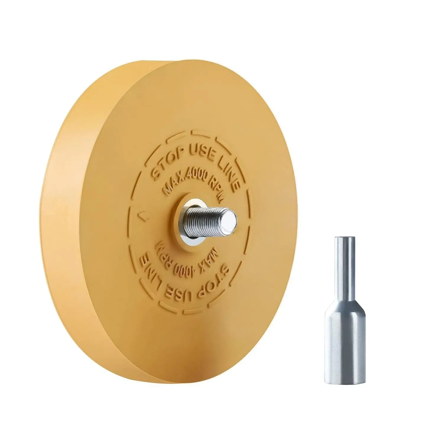 Eraser Wheel Decal Remover Tool Adhesive Remover for  with Pad & Adapter Graphics Removal Wheel - 1 Pack