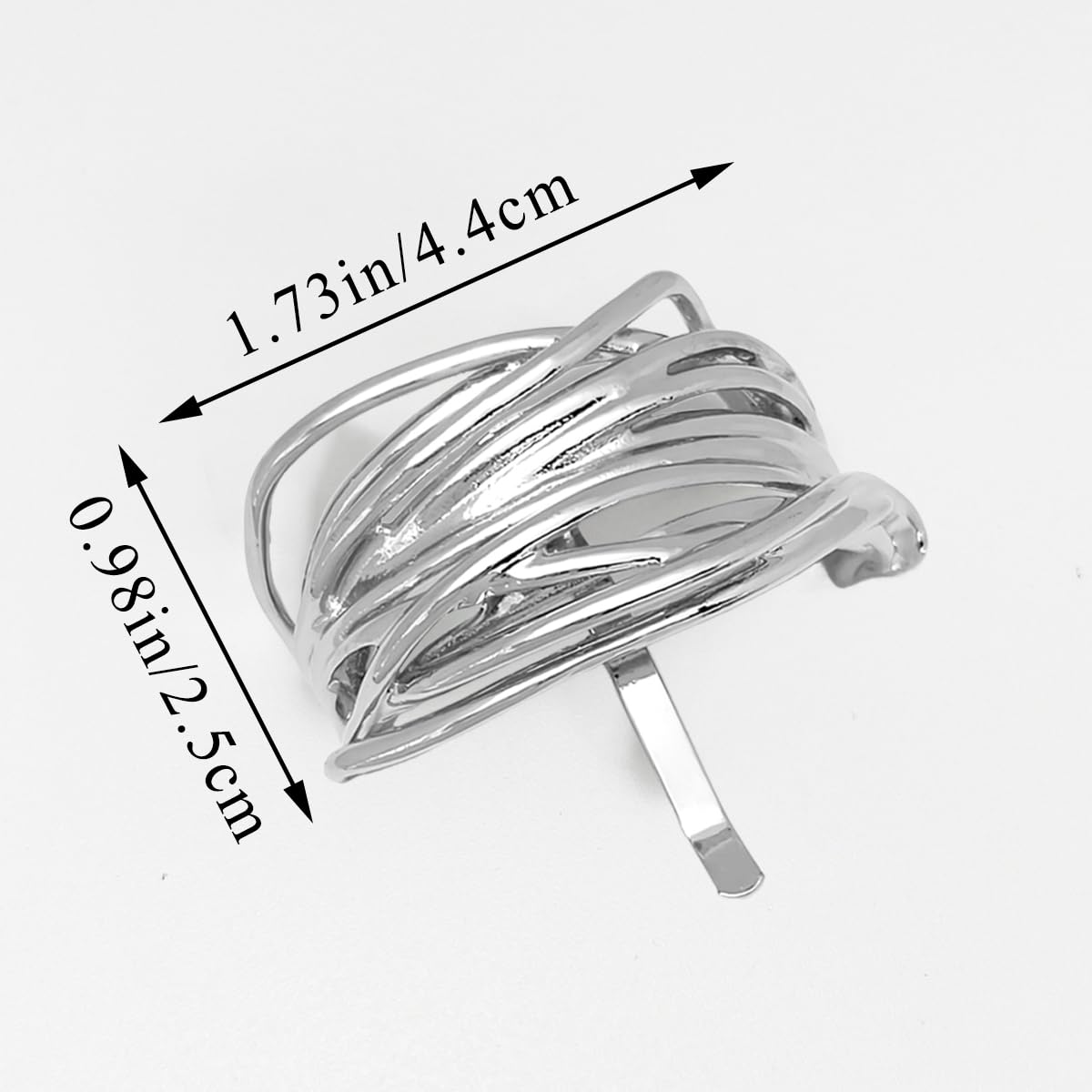 3 Pcs Metal Ponytail Holder Hair Clips Gold High Ponytail Buckle Hair Cuff Silver Ponytail Cuff for Long Hair Women Girls Hair Buckles Decorative Barrettes French Strong Hold Hair Jaw Clip Accessories