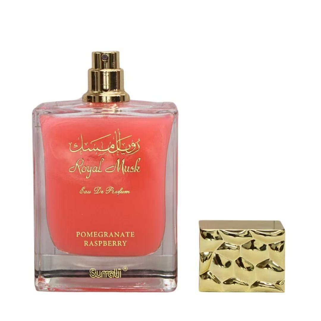 Surrati Royal Musk Pomegranate Raspberry Perfume, 100ML, Fresh Berry Fragrance, Ideal for Women, Spring & Summer, Daily Use, Romantic Scents