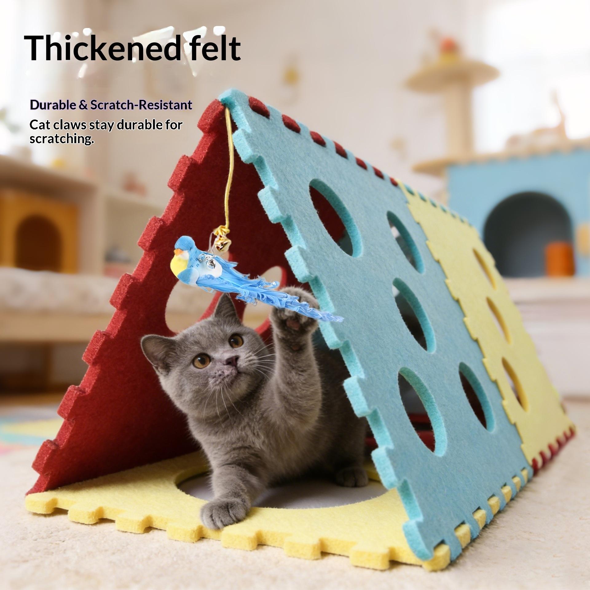 21-Piece Cat Wool Toy Set, Ideal for Multi-Cat Homes, Engaging and Interactive, Perfect for Indoor Cats, Relieves Boredom Effectively