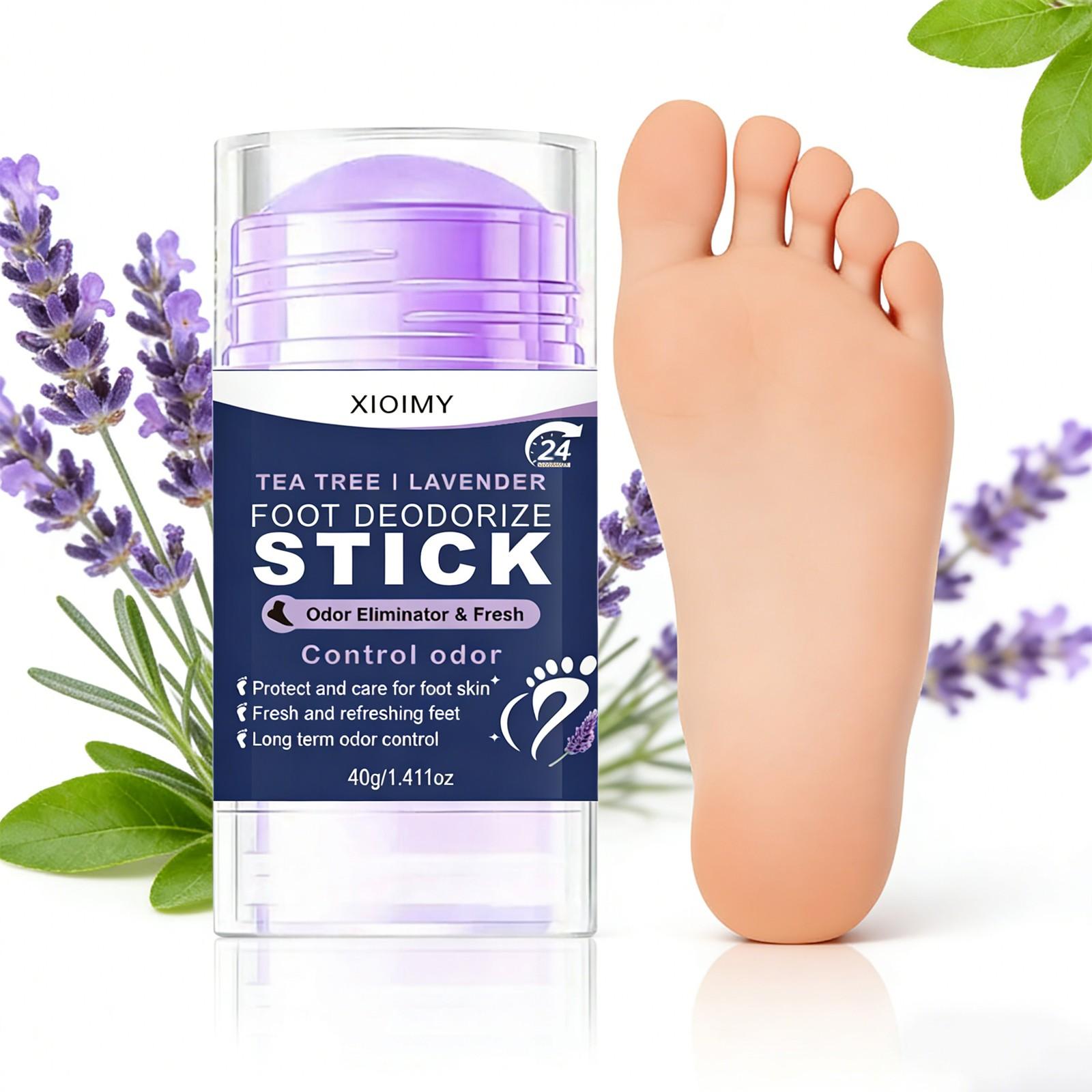 Foot Odor Remover Balm, Foot Odor Eliminator For Feet, Long-Lasting Fresh Scent, Non-Greasy, Mint Fragrance, Unisex, Easy to Use, No Wash Needed, Cleansing & Deodorizing