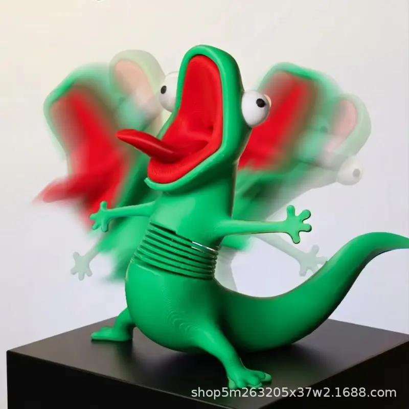 Funny Green Gecko Figurine, Wobbly Riding Buddy - Car & Motorcycle ...