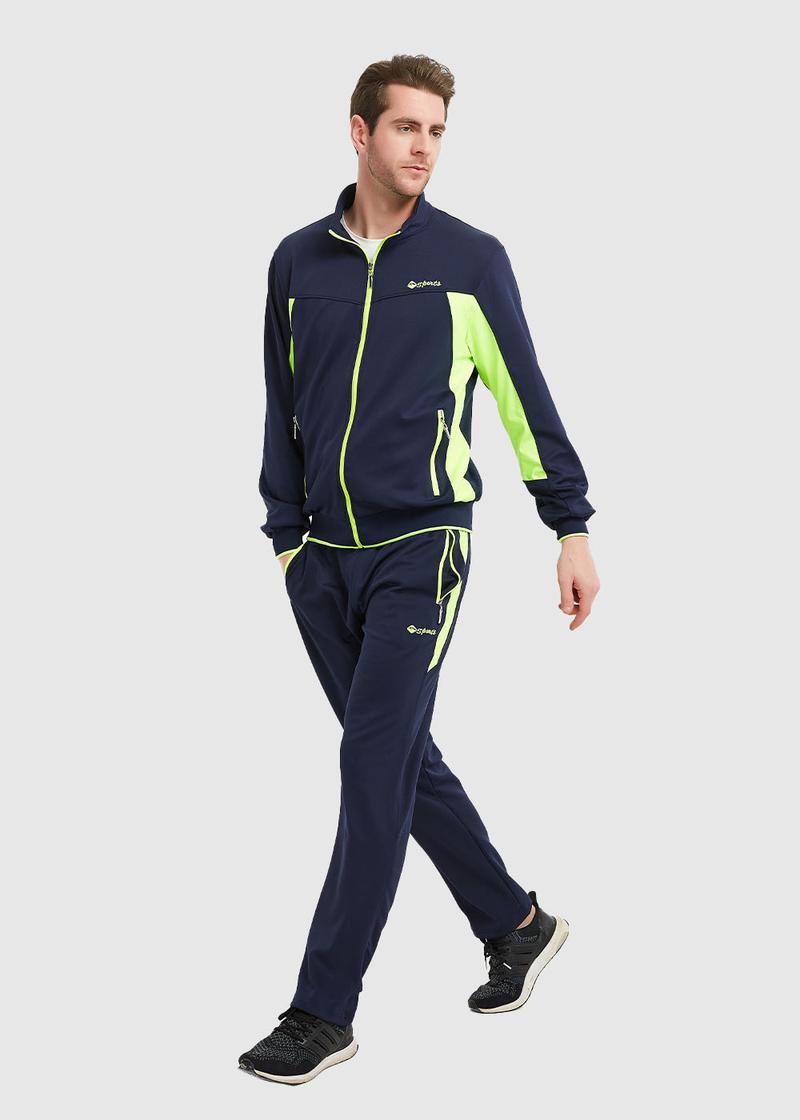 TBMPOY Men's Athletic Tracksuit Full Zip Warm Jogging Sweat Suits