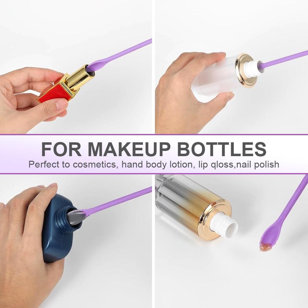 3pcs Pe Cosmetic Scoop Scraper Set, Dual Head Multi-Functional Beauty Tool, Suitable for Jars and Bottles, Portable Easy Clean Reusable Makeup Tools