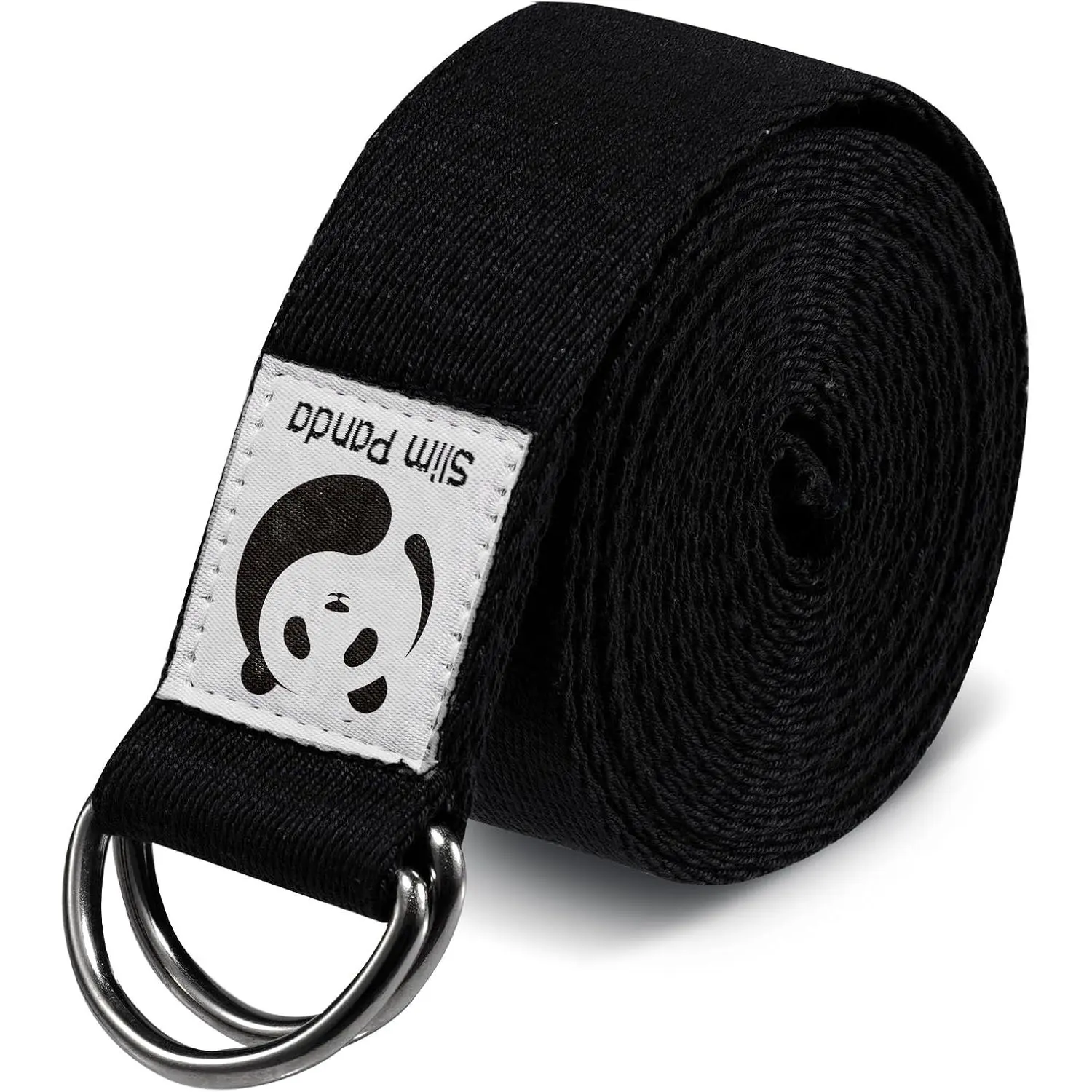 Multi-Size Cotton Yoga Strap with Adjustable Buckle, Non-Elastic Cotton Strap for Stretching, Pilates, Physical Therapy, Flexibility Boost