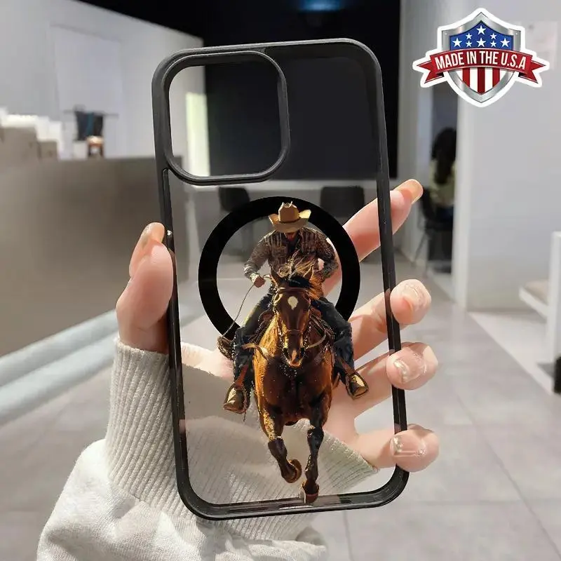 Magnetic Transparent Acrylic Protective Phone Case - Wireless Accessories for iPhone 15 Pro,16,16e,14 Plus,13,12 Mini,11 Pro Max,X,XS Max,XR - Durable, Scratch-Resistant, Skin-Friendly, Fingerprint-Resistant Cover for Boys