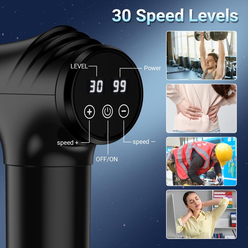 Mini Massage Gun (X7) - Deep Tissue Massage Gun for for Knee Foot Neck Back with 6 Massage Head & 30 Speed, Portable Muscle Massagers, Massager Device, Perfect Gift Mini Massage Gun (X7) - Deep Tissue Massage Gun for for Knee Foot Neck Back with 6 Massage Head & 30 Speed, Portable Muscle Massagers, Massager Device, Perfect Gift