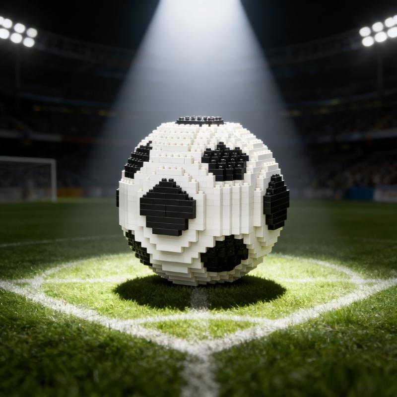 World Cup trophy gift box set for football fans, mini building blocks for children, Children's Day, Christmas and birthday gifts