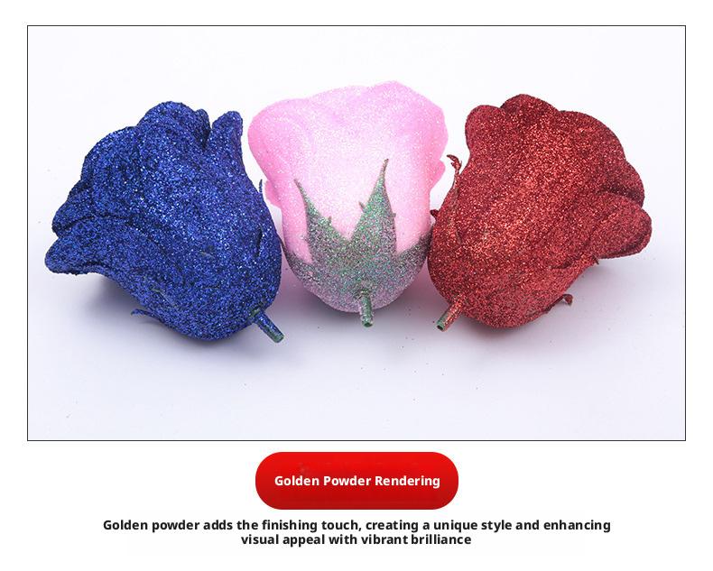 24/36 Pcs Glitter Roses Bouquet DIY Fake Flowers Set with 3D Butterflies Crown Alphabet Stickers Ribbon Mother's Day Gift for Mom Girlfriend Wife Women Valentine's Day Birthday Engagement Wedding Anniversary Graduation Gift TikTok Viral Aesthetic Craft