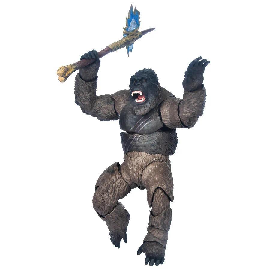 14CM 2021 King Kong Vs Godzilla Action Figure Movie Model Movable Joints Chimpanzees Gojira Figma Toys For Children Kids Gifts