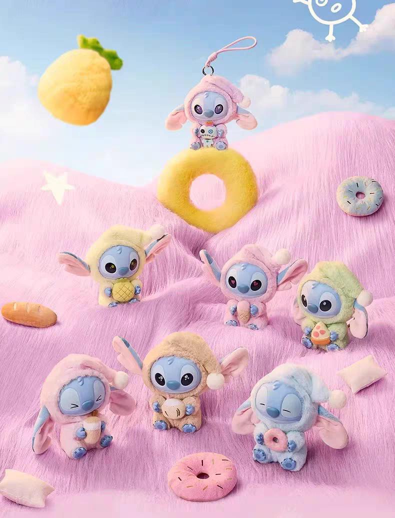 Disney × MINISO Stitch Collection Must Have A Bite Plush Keychain – Adorable Soft Fluffy Vinyl Bag Charm Cute Collectible Gift for Kids Holiday Gift