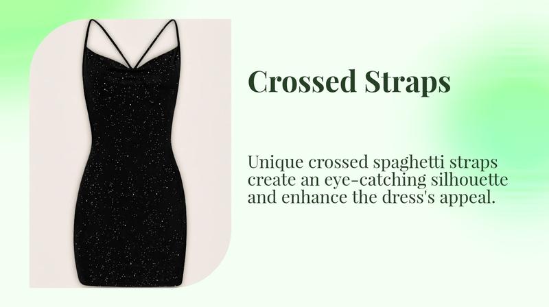 Women's Glitter  Cami Dress, Elegant Fashion Casual  Bodycon Dress for Party Club Dating Wear, Women Dress for Summer