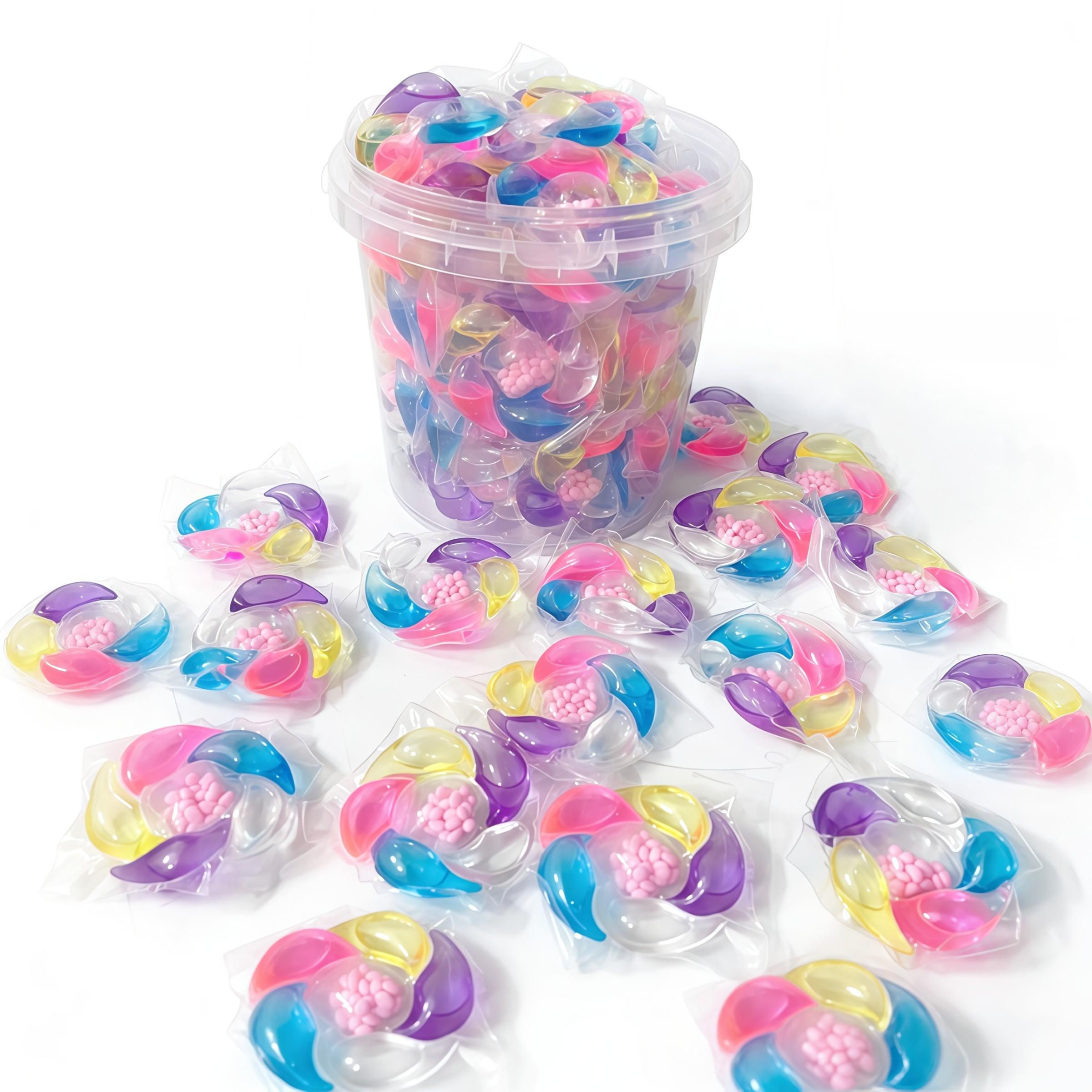 Laundry Detergent Balls, Long-Lasting Scent, Home Use & Travel Friendly, 400g/650g/800g/bucket Options, Clean & Fragrant