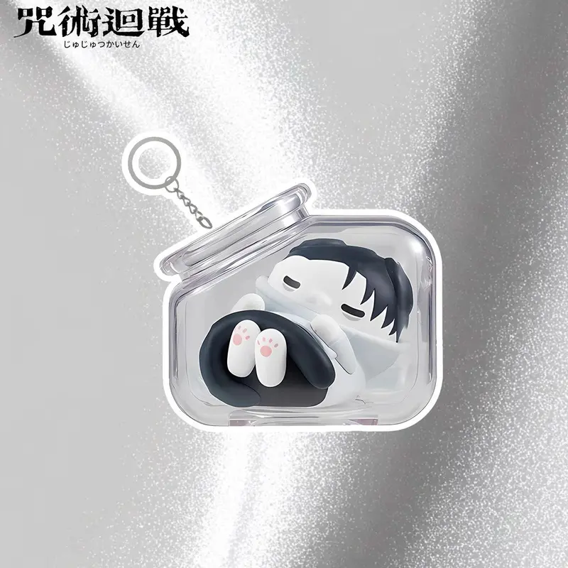 Jujutsu Kaisen Keychain Bottle Cat Series Gojo & Yuji PVC 6cm - TikTok Shop