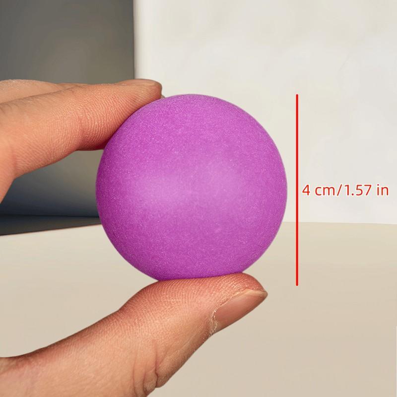 50 Colorful Matte Ping Pong Balls, Durable Elastic Plastic Balls for Christmas, Halloween Parties, Office Games, Fun Exercise