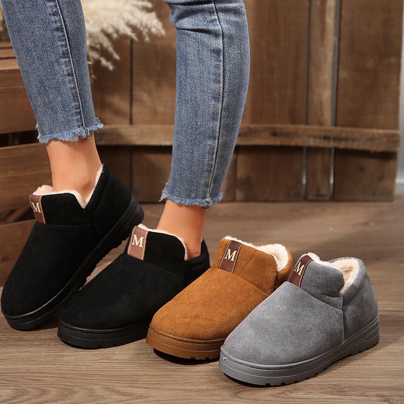 Women's Boots Cozy  Memory Foam Fleece Lined Lightweight And Comfortable Slip-On For Indoor & Outdoor Wear