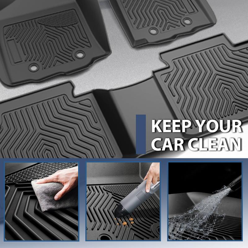 CROSSDESIGN All Weather TPE Floor Mats Liners Fit For Honda Civic Sedan & Hatchback Coupe 16-21 CROSSDESIGN All Weather TPE Floor Mats Liners Fit For Honda Civic Sedan & Hatchback Coupe 16-21